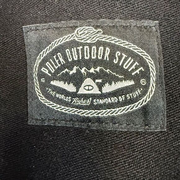 Poler Stuff Brand Purveyors & Outfitter Camp Vibes Chore Denim Jacket Black - Picture 3 of 9